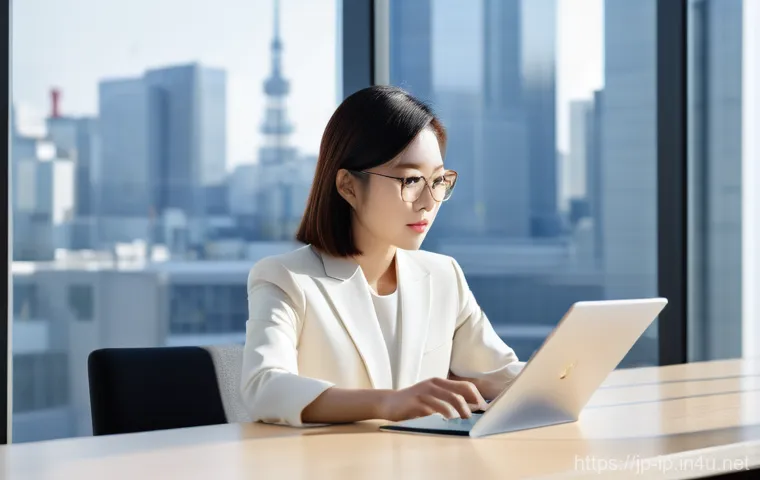지적재산권 컨설턴트로서의 하루 - **Prompt:** A professional and intelligent Japanese female intellectual property consultant, in her ...